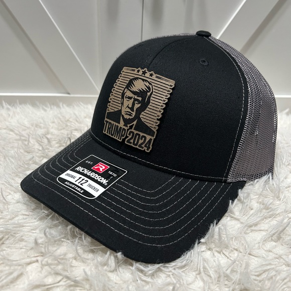 TRUMP 2024 Laser engraved Richardson 112 trucker hat. - Picture 7 of 8